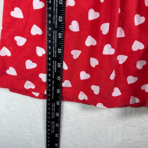 Valentines Day‎ Red Heart Pattern Long Sleeve Girls Size 12 Midi Dress Tie Waist - Picture 9 of 11